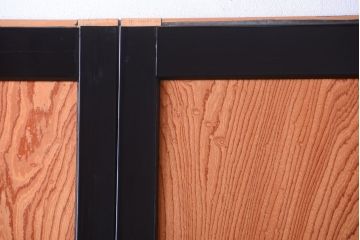 中古　民芸家具　木目が美しい板戸4枚セット