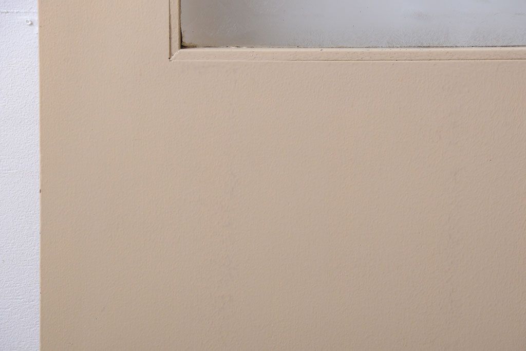 昭和レトロ　このはガラス入り!ビンテージペイントドア(扉)