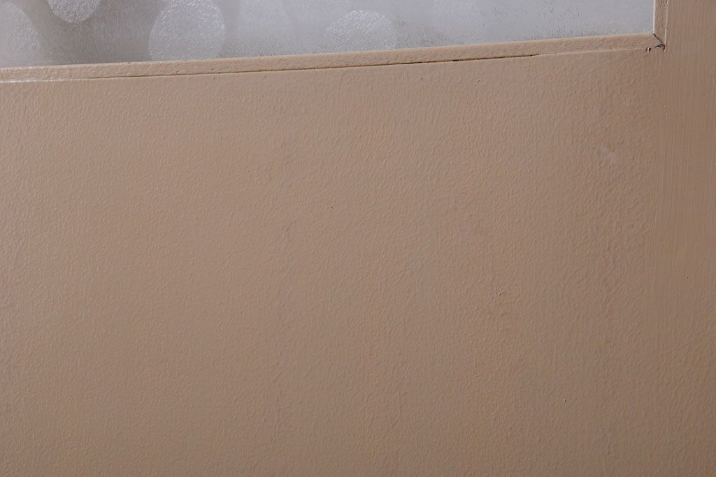 昭和レトロ　このはガラス入り!ビンテージペイントドア(扉)