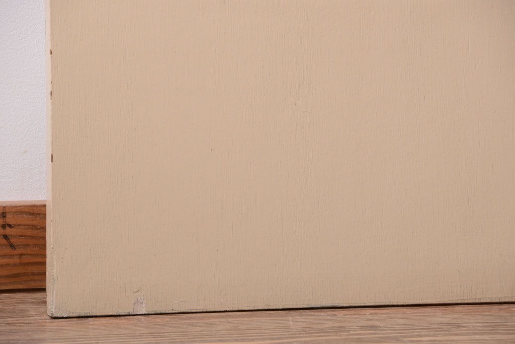 昭和レトロ　このはガラス入り!ビンテージペイントドア(扉)