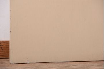 昭和レトロ　このはガラス入り!ビンテージペイントドア(扉)