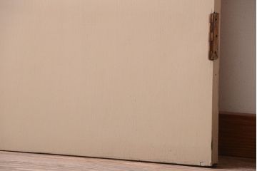 昭和レトロ　このはガラス入り!ビンテージペイントドア(扉)