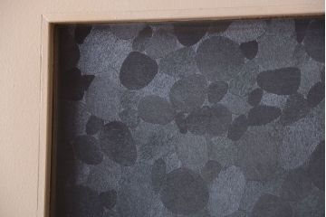 昭和レトロ　このはガラス入り!ビンテージペイントドア(扉)(2)