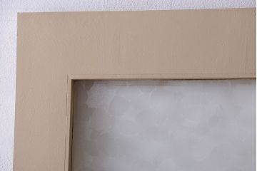 昭和レトロ　このはガラス入り!ビンテージペイントドア(扉)(2)