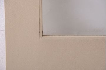 昭和レトロ　このはガラス入り!ビンテージペイントドア(扉)(2)