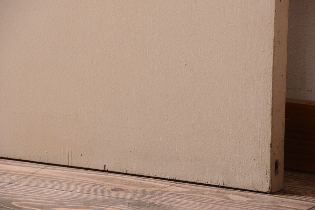 昭和レトロ　このはガラス入り!ビンテージペイントドア(扉)(2)