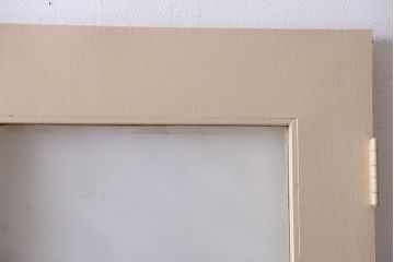 昭和レトロ　このはガラス入り!ビンテージペイントドア(扉)(2)