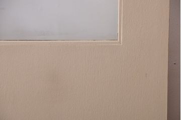 昭和レトロ　このはガラス入り!ビンテージペイントドア(扉)(2)