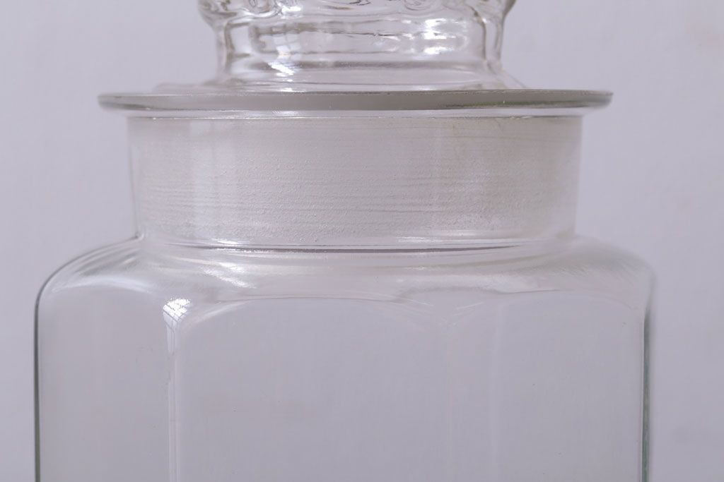 アンティーク雑貨　昭和レトロ　ガラス瓶2個セット(日本製)