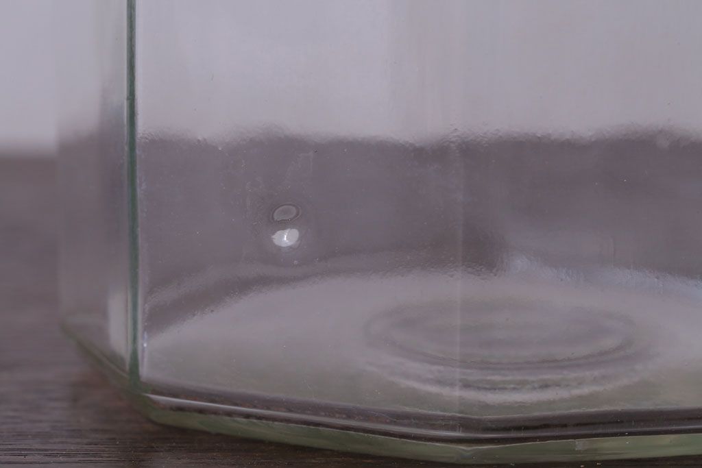 アンティーク雑貨　昭和レトロ　ガラス瓶2個セット(日本製)