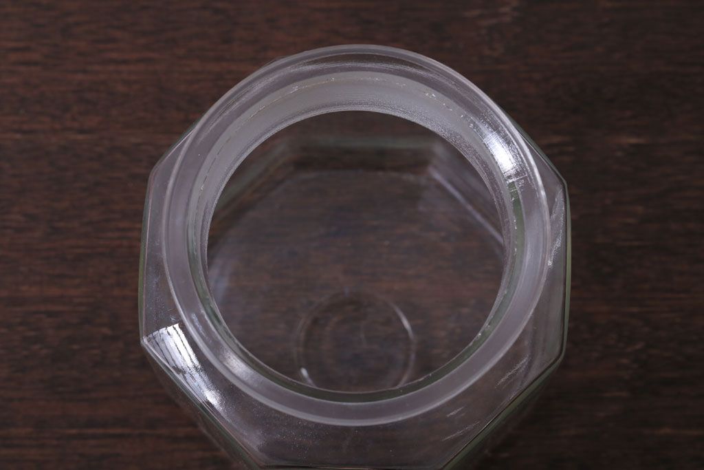 アンティーク雑貨　昭和レトロ　ガラス瓶2個セット(日本製)