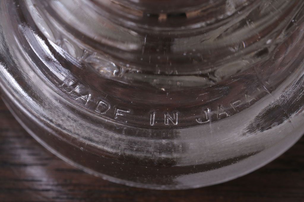 アンティーク雑貨　昭和レトロ　ガラス瓶2個セット(日本製)