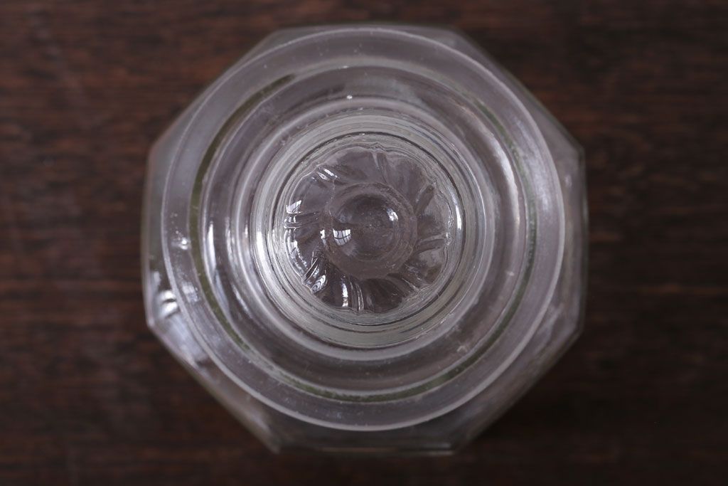 アンティーク雑貨　昭和レトロ　ガラス瓶2個セット(日本製)