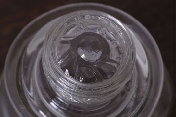 アンティーク雑貨　昭和レトロ　ガラス瓶2個セット(日本製)