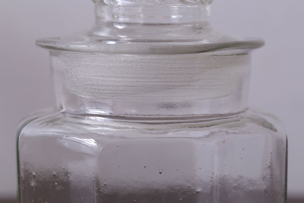 アンティーク雑貨　昭和レトロ　ガラス瓶2個セット(日本製)