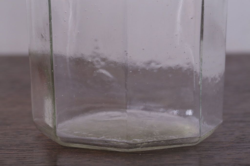 アンティーク雑貨　昭和レトロ　ガラス瓶2個セット(日本製)