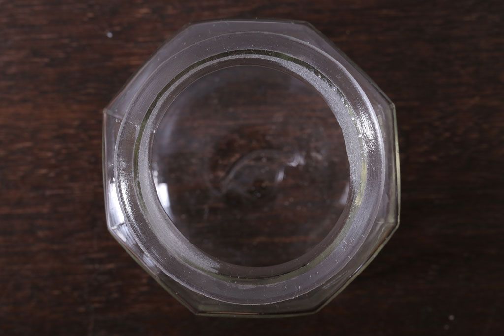 アンティーク雑貨　昭和レトロ　ガラス瓶2個セット(日本製)