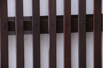 古民具・骨董　明治〜大正期　裏ガラス入り!アンティーク格子戸2枚セット