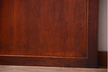 和製アンティーク　古いダイヤガラス帯の引き戸2枚セット(ガラス帯戸)