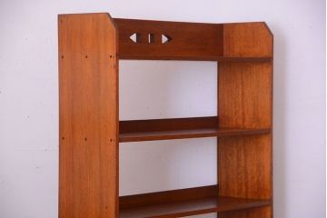 アンティーク雑貨　アンティーク　古い木製のシンプルな本棚(飾り棚)