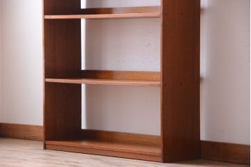 アンティーク雑貨　アンティーク　古い木製のシンプルな本棚(飾り棚)