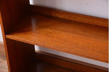 アンティーク雑貨　アンティーク　古い木製のシンプルな本棚(飾り棚)