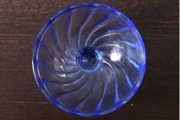 アンティーク雑貨　昭和レトロ　アンティーク氷コップ3個セット(プレスガラス)