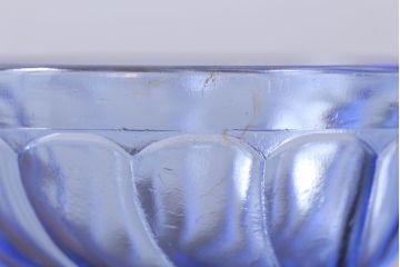 アンティーク雑貨　昭和レトロ　アンティーク氷コップ3個セット(プレスガラス)
