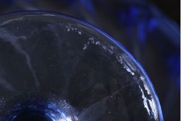 アンティーク雑貨　昭和レトロ　アンティーク氷コップ3個セット(プレスガラス)