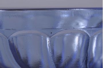 アンティーク雑貨　 昭和レトロ　氷コップ3個セット(プレスガラス)(2)
