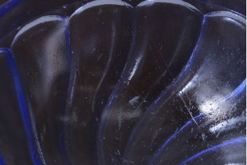 アンティーク雑貨　昭和レトロ　アンティーク氷コップ3個セット(プレスガラス)(3)