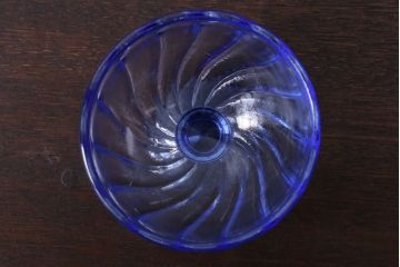 アンティーク雑貨　和製アンティーク　昭和レトロな氷コップ3個セット(プレスガラス)(1)