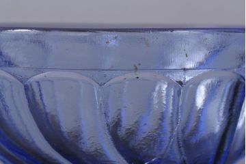 アンティーク雑貨　和製アンティーク　昭和レトロな氷コップ3個セット(プレスガラス)(1)