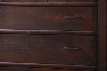 アンティーク家具　アンティーク　古い木のシンプルで上品なチェスト