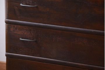 アンティーク家具　アンティーク　古い木のシンプルで上品なチェスト