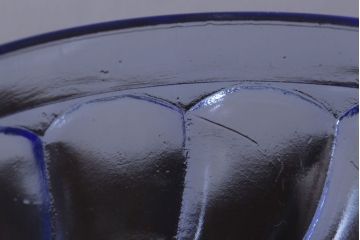 アンティーク雑貨　和製アンティーク　昭和レトロな氷コップ3個セット(プレスガラス)(3)