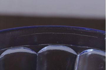 アンティーク雑貨　和製アンティーク　昭和レトロな氷コップ2個セット(プレスガラス)