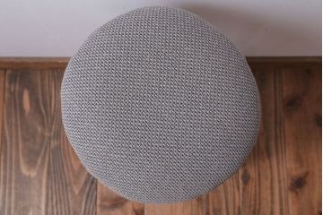 アンティーク家具　和製アンティーク　古い木の上品なクッション座面スツール