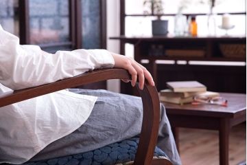 和製アンティーク　オリジナル座面の珍しい美品ロッキングチェア