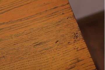 レトロ家具　昭和レトロ　古い学校の木製テーブル(平机・サイドテーブル)