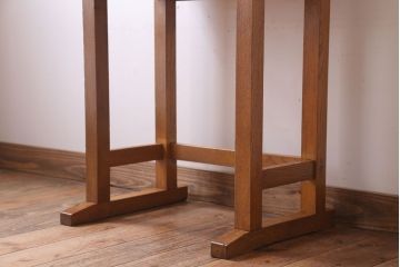 レトロ家具　昭和レトロ　古い学校の木製テーブル(平机・サイドテーブル)