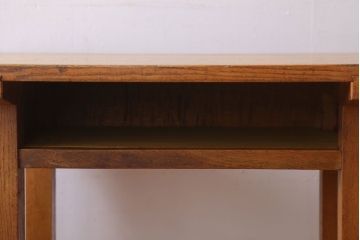 レトロ家具　昭和レトロ　古い学校の木製テーブル(平机・サイドテーブル)