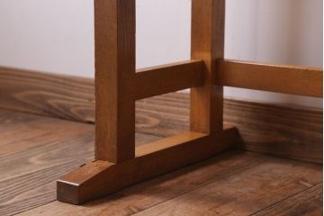 レトロ家具　昭和レトロ　古い学校の木製テーブル(平机・サイドテーブル)