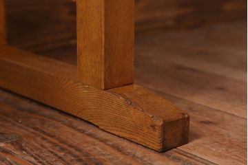 レトロ家具　昭和レトロ　古い学校の木製テーブル(平机・サイドテーブル)