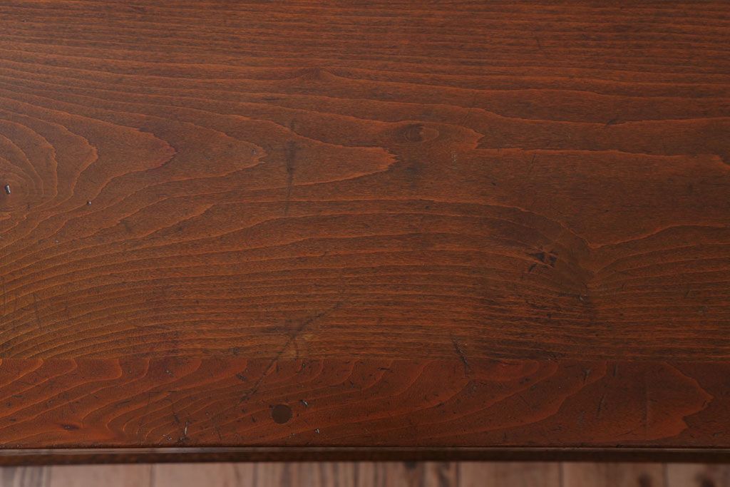 アンティーク家具　和製アンティーク　珍しいデザインの古い作業台(長机)