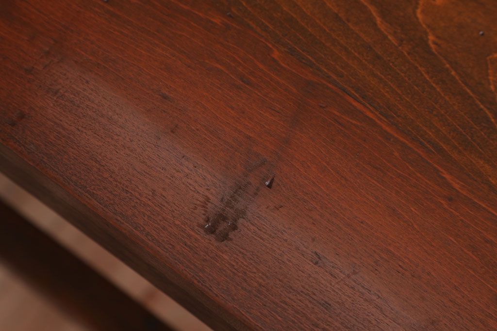 アンティーク家具　和製アンティーク　珍しいデザインの古い作業台(長机)