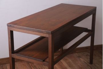 アンティーク家具　和製アンティーク　珍しいデザインの古い作業台(長机)