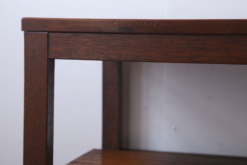 アンティーク家具　和製アンティーク　珍しいデザインの古い作業台(長机)