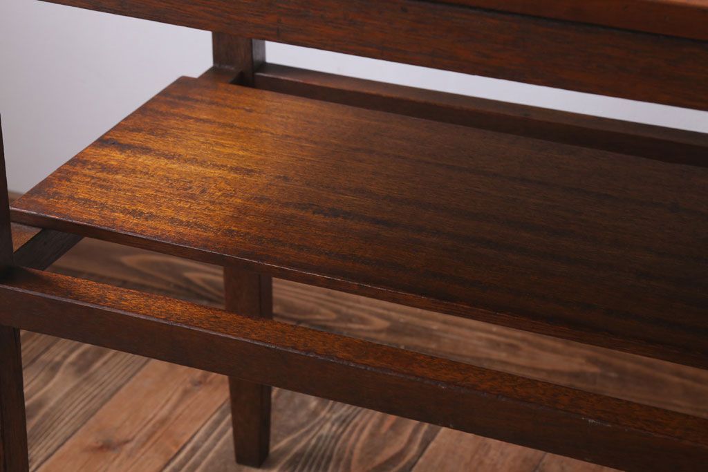 アンティーク家具　和製アンティーク　珍しいデザインの古い作業台(長机)