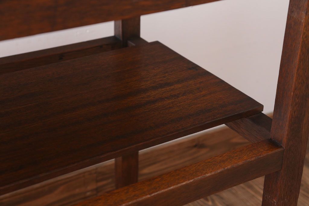 アンティーク家具　和製アンティーク　珍しいデザインの古い作業台(長机)